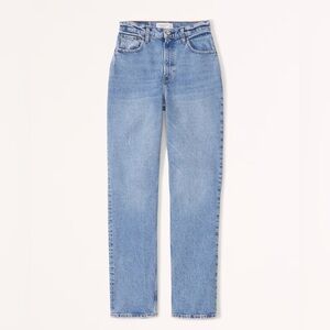 Curve Love Ultra High Rise 90s Straight Jean -Medium Wash
